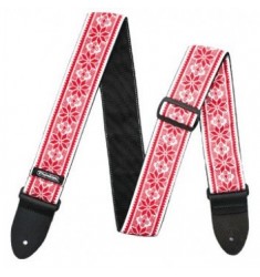 Jim Dunlop Fillmore Red Jacquard Guitar Strap